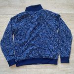 Athleta  Jacket Womens M Brooklyn Bomber Jacket II Blue‎ Camo Full Zip Photo 4