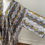 Allison Joy Ali Snake Kimono Grey Yellow M L Photo 7