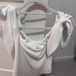 Show Me Your Mumu White Tie shoulder Bodysuit Photo 1