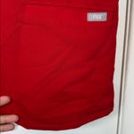 FIGS  Winning Red Scrub Top Casma Pharmacist Doctor Surgeon Nurse Small EUC #2051 Photo 2