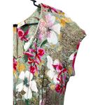 Bila Floral Print Boho Swing Dress Size XL‎ Green Photo 4