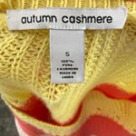 autumn cashmere 100% Pure Cashmere Color Block Sweater in Multi Size Small Photo 4