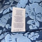 CAbi  Style‎ 5265 Blue Floral Cap Sleeve Drawstring Waist Dress Size Medium Photo 6