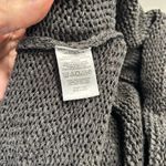 Loft Dark Brown/Gray Slouchy V-Neck Sweater Photo 4