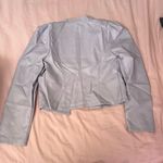 Chocolate Light Lavender Blazer with Gold Buttons Size M Photo 4