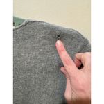 Akris  Bergdorf Goodman Reversible Longline Cardigan Striped Sz 6 Flaw Gray Blue Photo 11