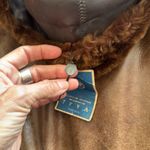 Vintage genuine Russian fur trapper aviator hat in rich chocolate brown NWT Photo 13