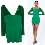 Princess Polly  Austin Long‎ Sleeve Mini Dress Size 8 Green Photo 1