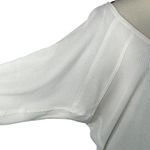 Free People  Medium Santa Clara Thermal Top Long Sleeves V-Neck Alabaster Ivory Photo 1