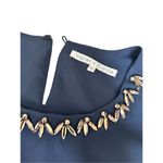 Violet Claire bejeweled neck Sleeveless blouse blue navy SizeM Photo 1