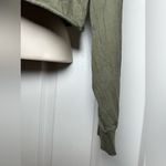 PINK - Victoria's Secret Victoria’s Secret PINK Collection Distressed Forest Green Long Sleeve Crop Top S Photo 3