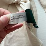 Ralph Lauren Lauren  long sleeve ribbed shirt petite large zipper shoulder beige Photo 9