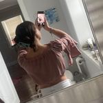 Reverse Satin Long Sleeve Crop Top  Photo 2