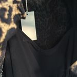 MELLODAY NWT  Animal Print Tiered Mock Neck Pleated Ruffle Dress Photo 9