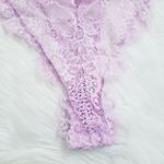 Victoria's Secret Just Sexy Lingerie Pastel Lavender Lace Strappy Bodysuit Photo 1