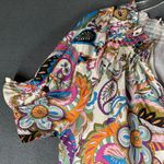 Jade Melody Tam Blouse Womens Small Pullover Slit V Photo 6