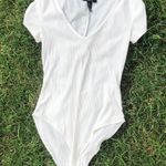 Forever 21 cream ribbed  bodysuit Photo 1