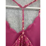 Nine Britton  Women's Blouse Pink Floral Size Small T Back Tank Lined Sleeveless Photo 3