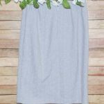 Alfred Dunner Gray Career Skirt Ladies Size 10 Light Gray Straight Midi Office Photo 3