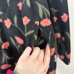 O'Neill  | Black and Red Floral Josie Quarter Zip Hooded Fleece Size Medium Photo 5