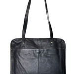 Frye  Vintage Benchcrafted Black Leather Tote Shoulder Laptop Bag Photo 0