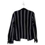 ZARA  Knit Bomber Striped Navy Blazer Jacket Size Small Photo 1