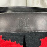 Missoni Large Canvas Tote Bag Multi Colored Abstract Floral Leather Trim Photo 3