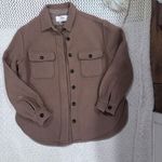 CLOSED KALLY 2020 ITALIAN FABRIC WOMENS JACKET MEDIUM Tan Photo 4