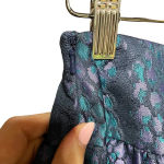 LK Bennett L.K. Bennett Aminta Jacquard Animal Print Mini Skirt‎ Emerald Blue Size US 6 Photo 6