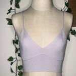 Lulus Two Cute Lavender Ribbed Knit Crop Top NWT Purple Size XS Photo 1