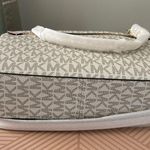 Michael Kors Cream Blush Pink Crossbody Bag Jet Set Signature Style Chain Logo Photo 6