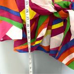 VIntage 90s Mishca Colorful Bright Open Tie Front Long Photo 3