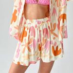 Princess Polly Jackson Abstract Splattered Print Elastic Waist Pull On Shorts 8 Photo 0