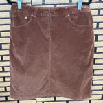Woolrich  Brown‎ Corduroy Skirt Size 6 Photo 0