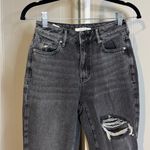 PacSun 0041. ‎ Black Distressed Mom Jeans Photo 1