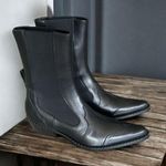 By Far Otis Chelsea Boots, Black Nappa Leather Size 39 New in Box +Dust Bag $590 Photo 0