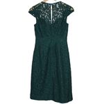 J.Crew Women's Tinsley Leaver Lace Cocktail A9023 Green Party Dress Size 4 Photo 1