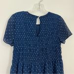 Madewell  Georgette Smock Top Mini Dress in Polka Dot Size XS Photo 4