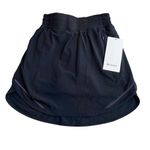 Lululemon Womens Size 2 Hotty Hot High Rise Skirt Skort Long Black Athletic New Photo 1