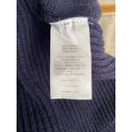 Talbots  Navy Blue Cotton Long Sleeve Sweater Size LP Photo 4