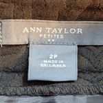  Brown Animal Print Pencil Skirt Size 2P Ann Taylor Petite Brown Skirt Photo 5