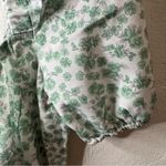 Cider milkmaid dress seize XL white with blue floral. Photo 3