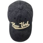 Elidan New York Washed Blue Baseball Cap Hat American Flag OS Unisex Adjustable Photo 6