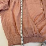 Free People Cherry Blossom Long Sleeve Low Surplice Neckline Crop Top NWT Sz Sm Photo 10