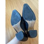 Vince Camuto Black Leather Block Heel Mule - EU 37 / US 6 1/2 Sophisticated Chic Photo 4