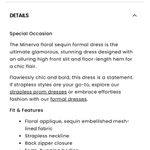 Windsor  Pink Strapless Embellished Gown with Slit Photo 7