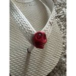 Havaianas ‎ Flip flop White With Red Skull Charm Crystal Eyes Eur 37 Photo 5