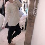 Mittoshop  size small ivory crochet sweatshirt Photo 1