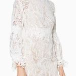 Elliatt  White Lace Long Sleeve Dress Photo 0