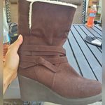 Sonoma Chocolate Brown Wedge Bootssize 8.5 Worn Once Excelent Condition Photo 0